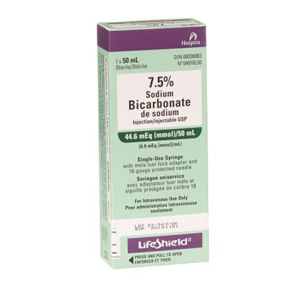 Bicarbonate de sodium 7,5 % LifeShield en seringue